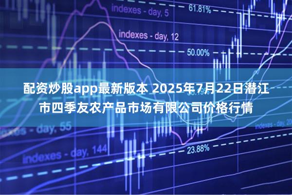 配资炒股app最新版本 2025年7月22日潜江市四季友农产品市场有限公司价格行情